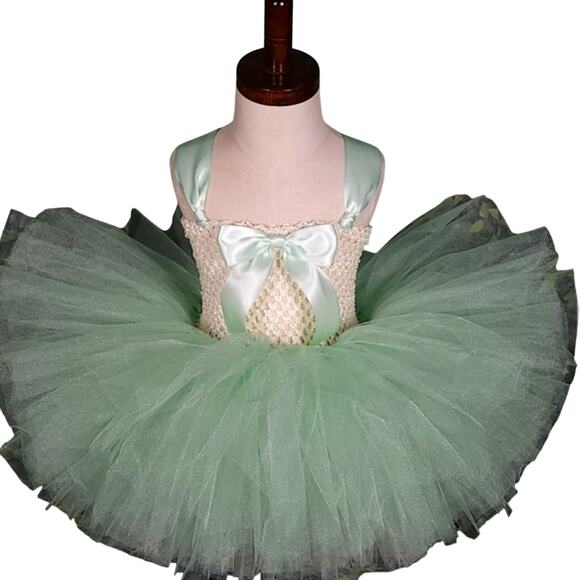 BLACK FRIDAY SALE - Tutu Dress & Headband Set, Lined, Green, Sz 18 Mos. - 3T NWT - Picture 3 of 16